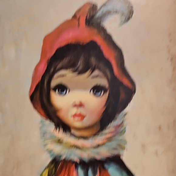 Charming Vintage Portrait Art Print - Mardi Gras Girl - Maio - Picture 10 of 12